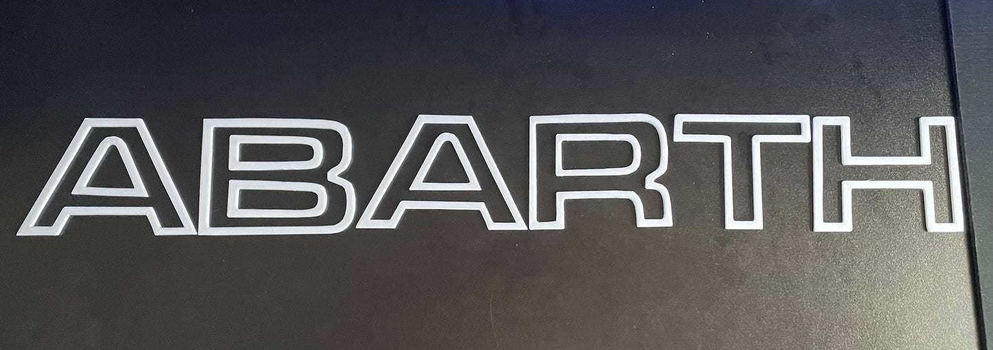 Abarth grille letters
