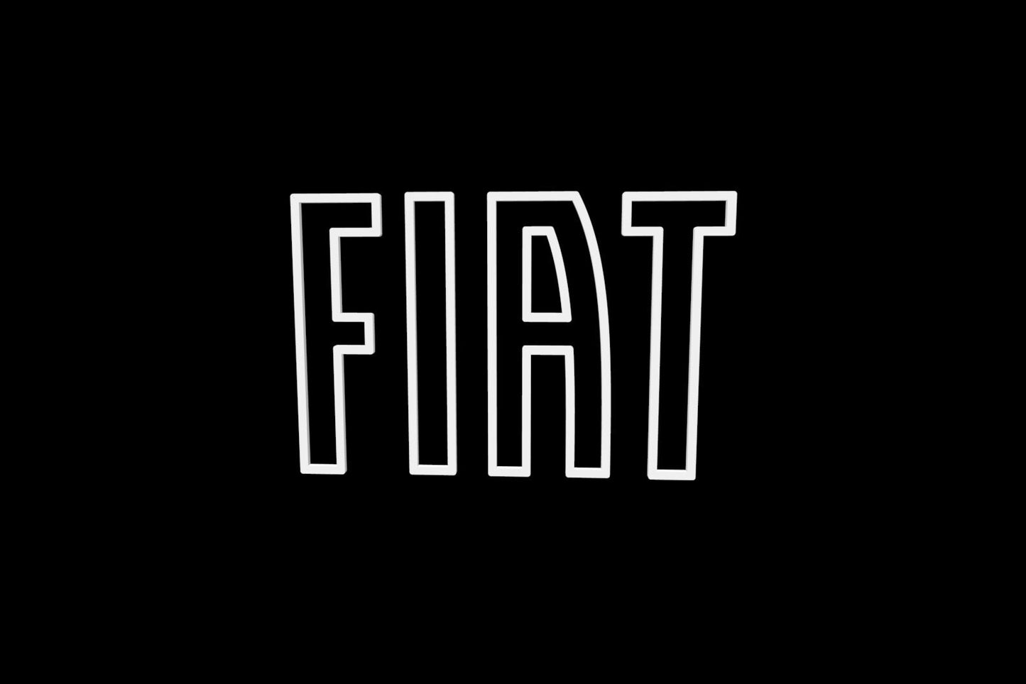 Fiat outline grille letters
