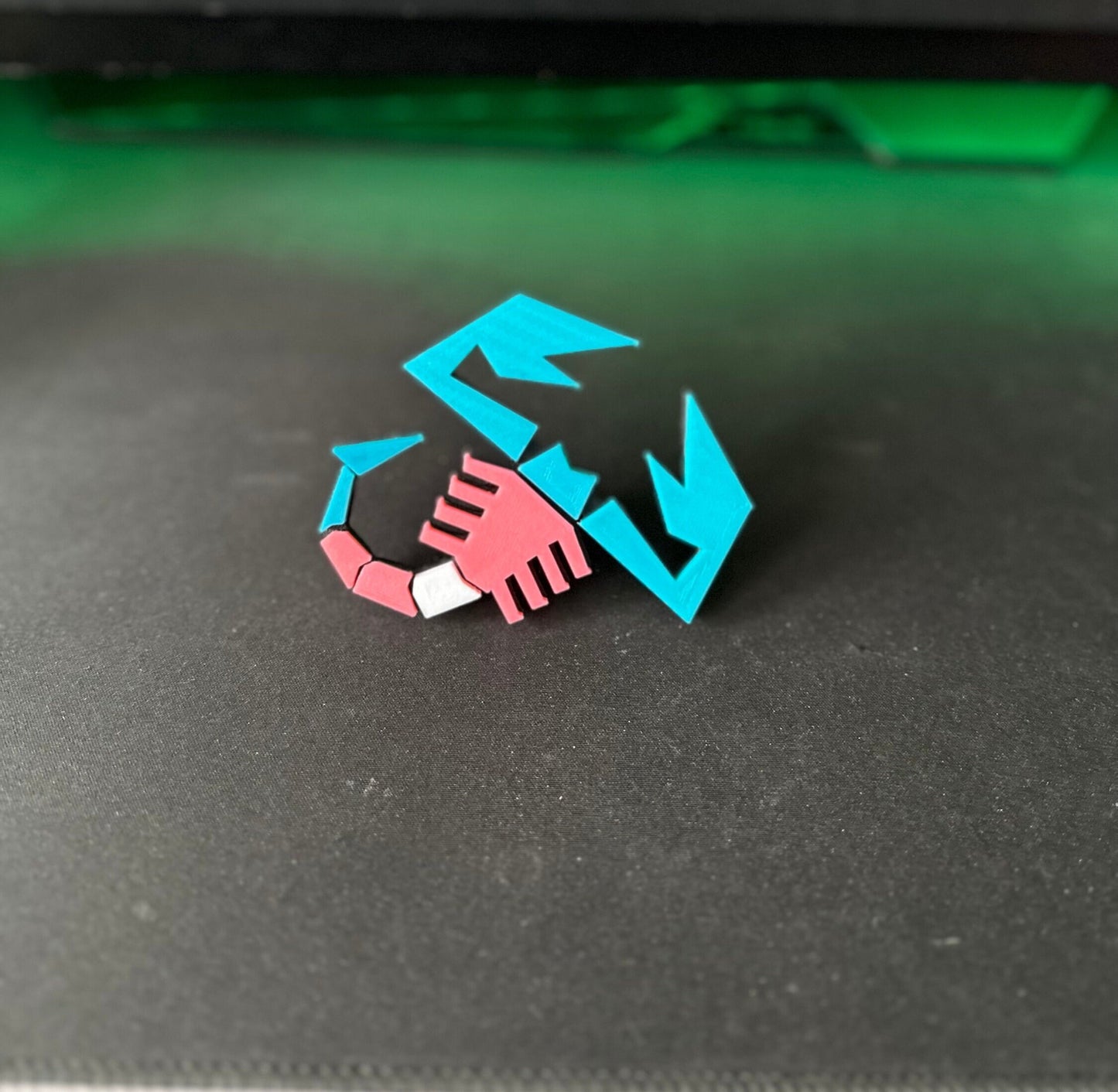 LGBTQ+ pride coloured Abarth scorpion