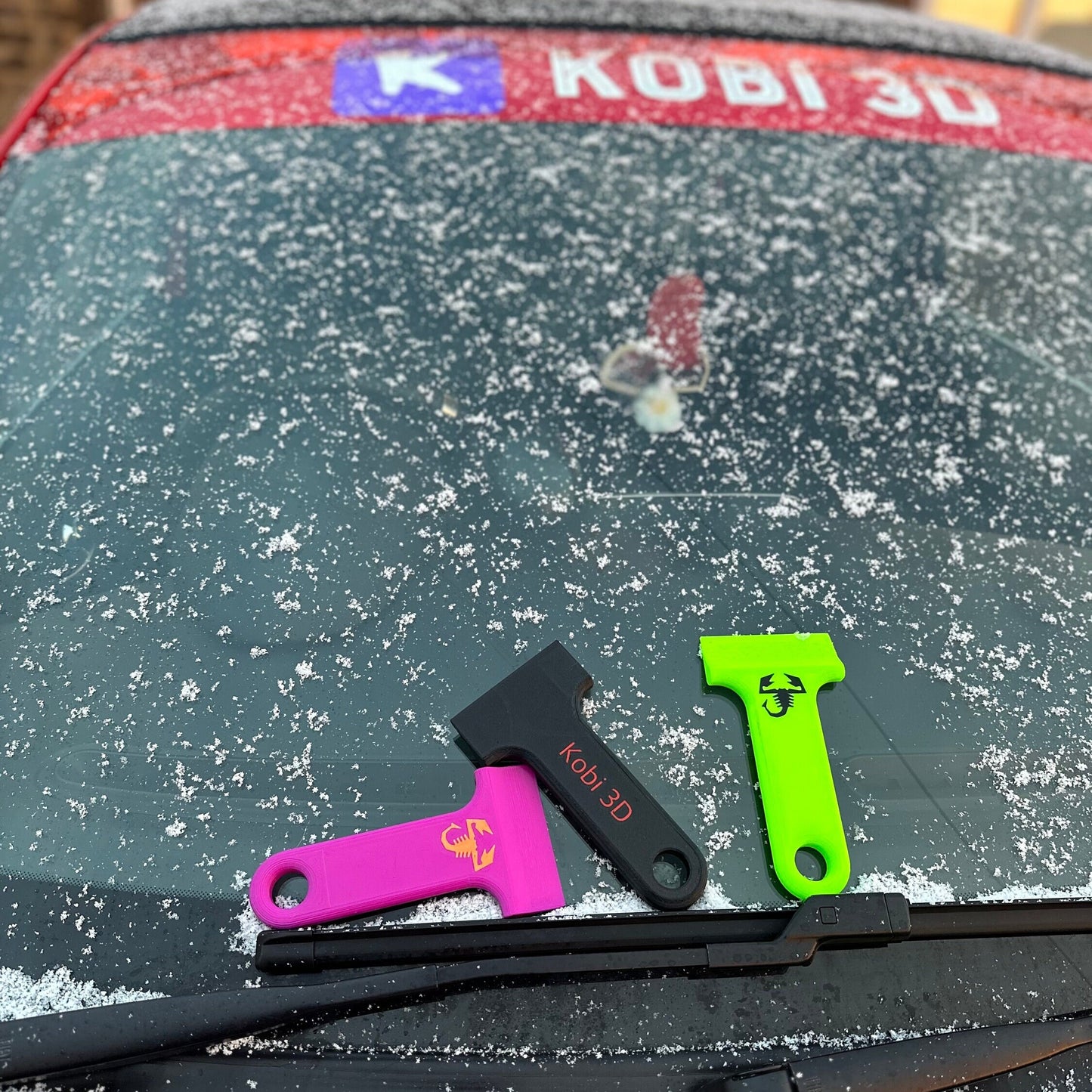3D printed ice scraper