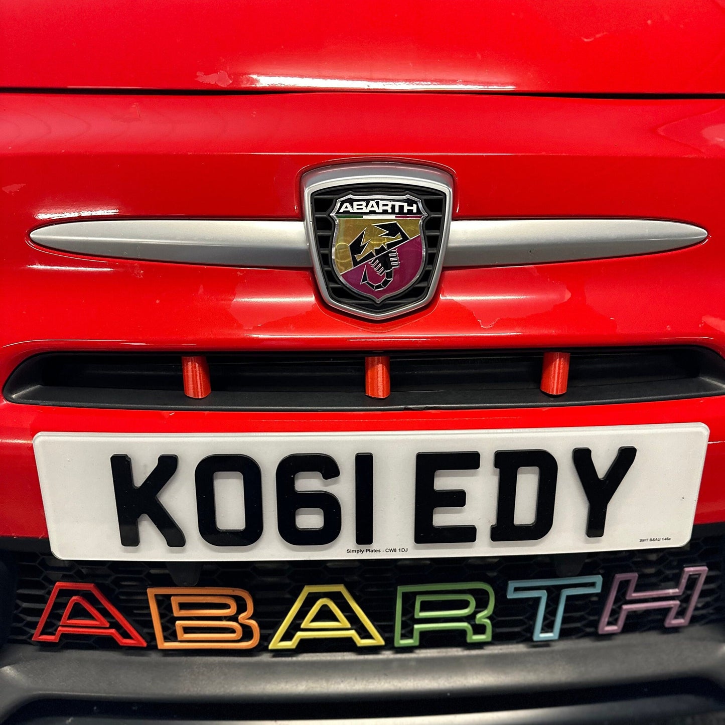 Abarth grille cover clips