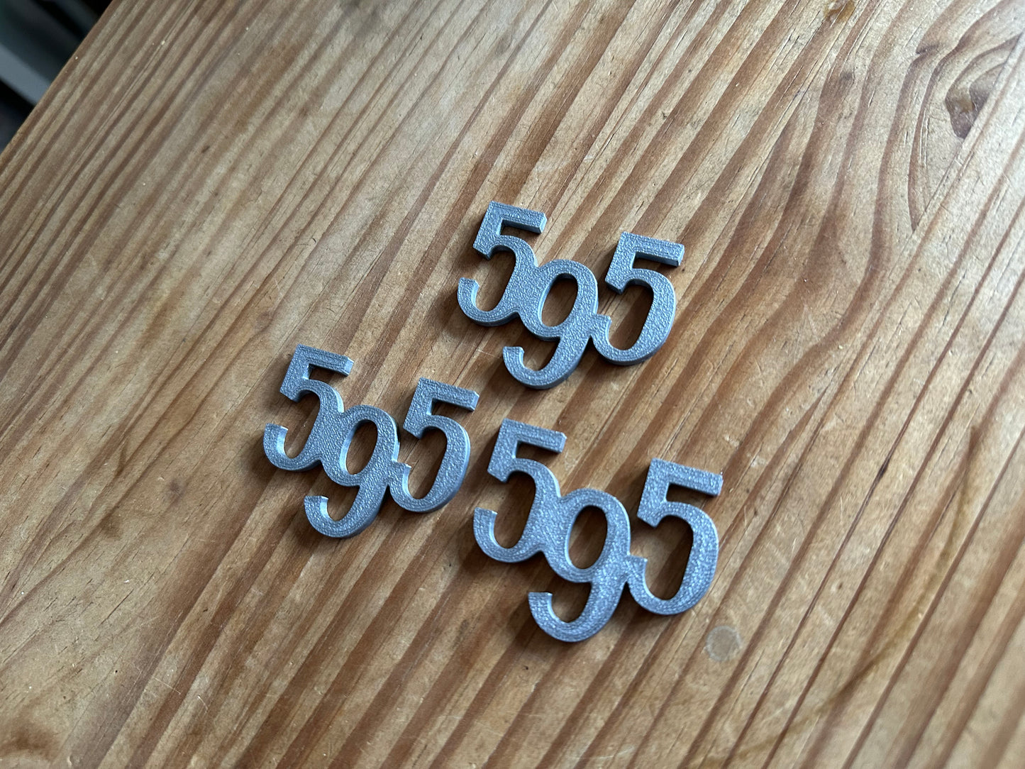 3x Abarth 595 side badges