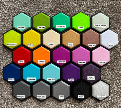 Patterned Abarth grille letters