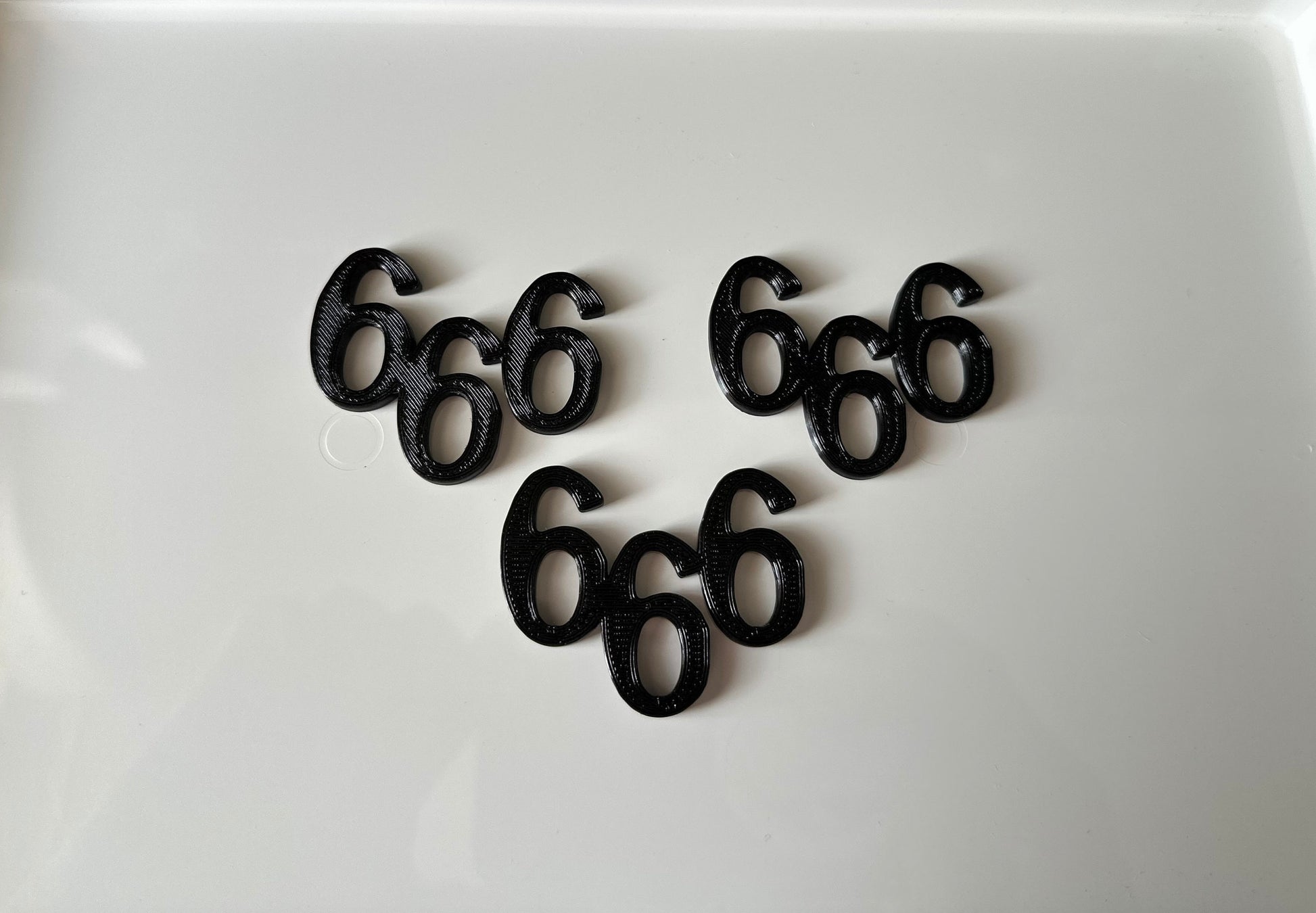 3x 666 side badges