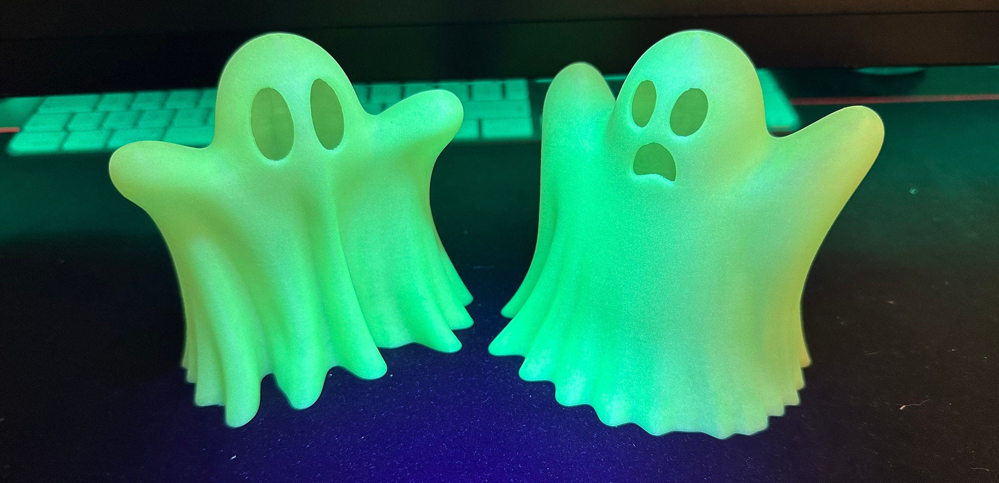 3D printed glow in the dark Ghosts