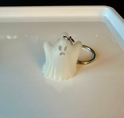 3D printed glow in the dark ghost keyring