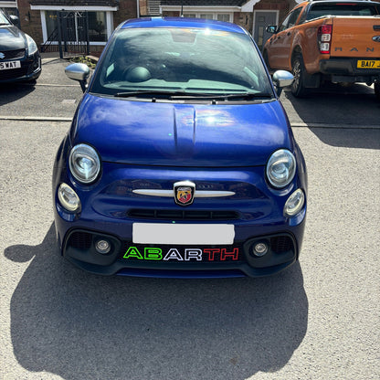 Abarth grille letters