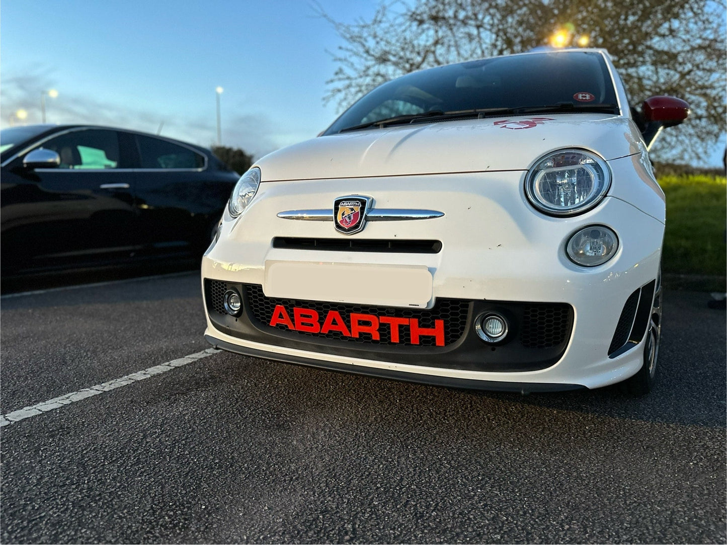 Abarth solid grille letters