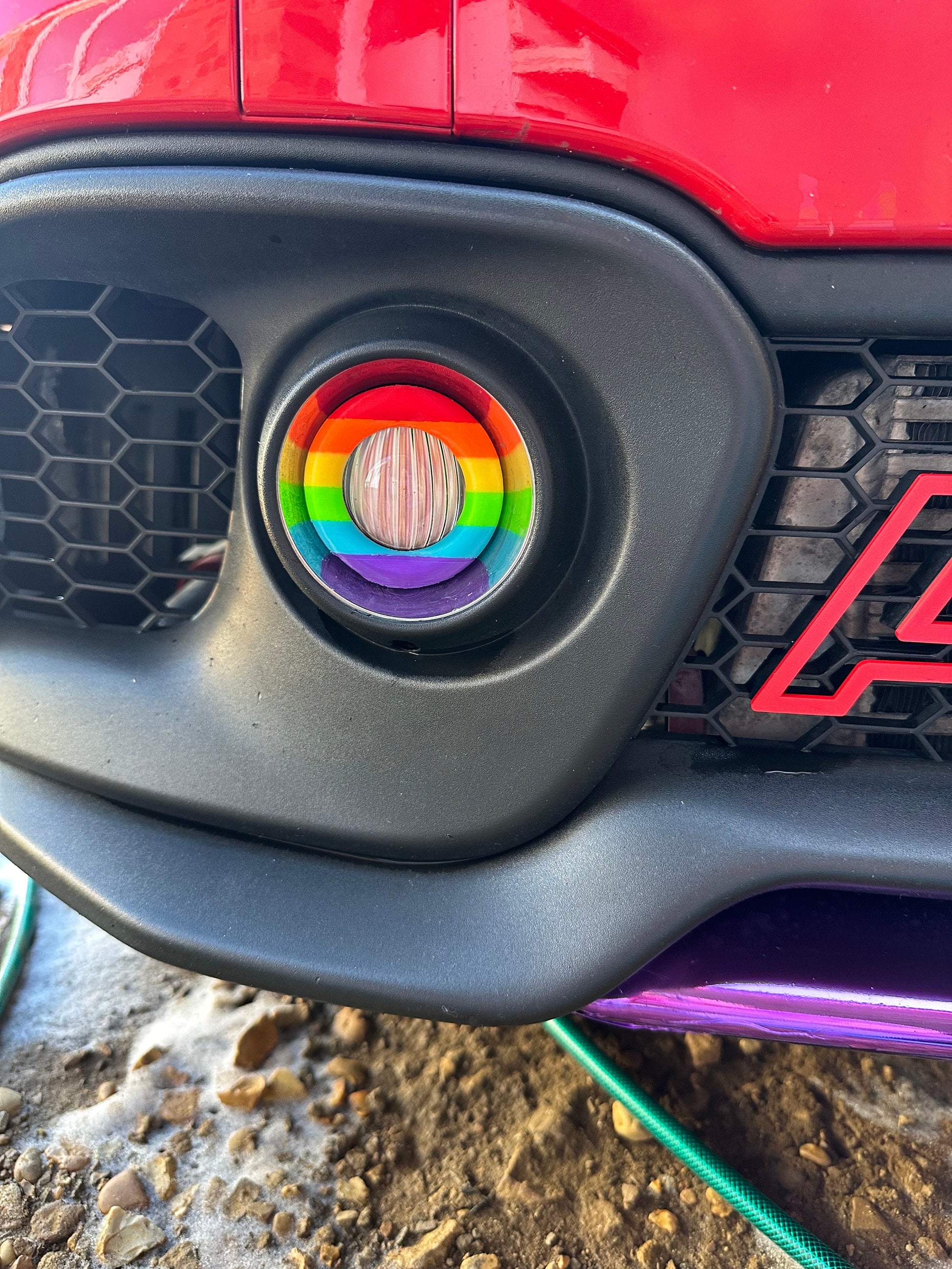 LGBT gay pride Abarth Fog light covers